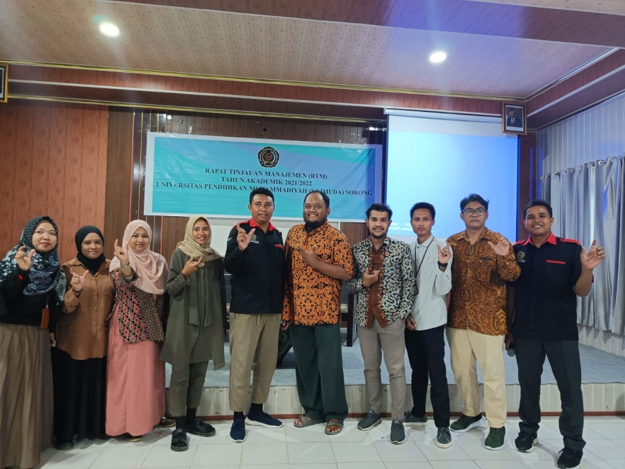 Fakultas Hukum, Ilmu Sosial dan Politik Mengikuti Rapat Tinjauan Manajemen yang diadakan BPM Unimuda Sorong