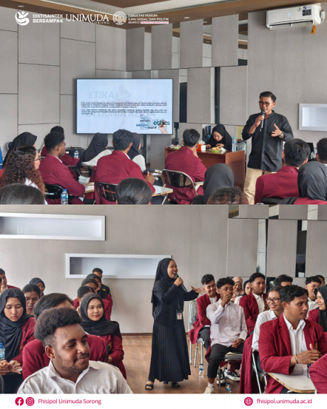 FHISIPOL UNIMUDA Sorong Gelar Pembekalan PKL untuk Mahasiswa Semester 6