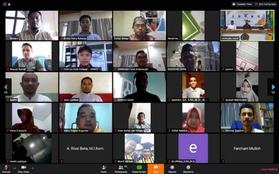 FISHUM UNIMUDA SELENGGARAKAN SEMINAR NASIONAL VIRTUAL TANGANI STRES DI MASA PANDEMI COVID-19