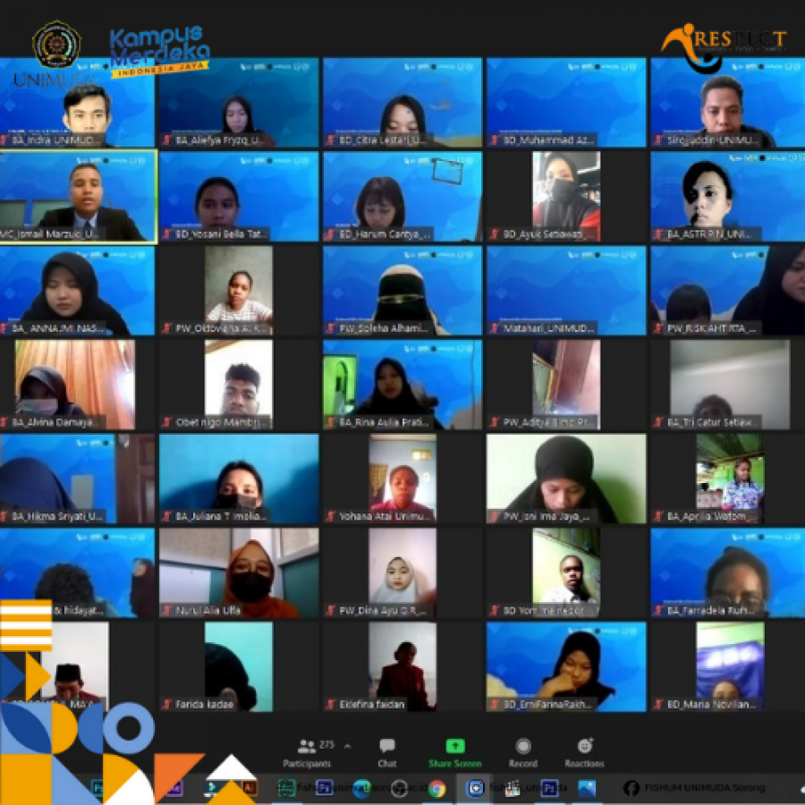 MAHASISWA FISHUM RAMAI IKUTI KMMI 2021