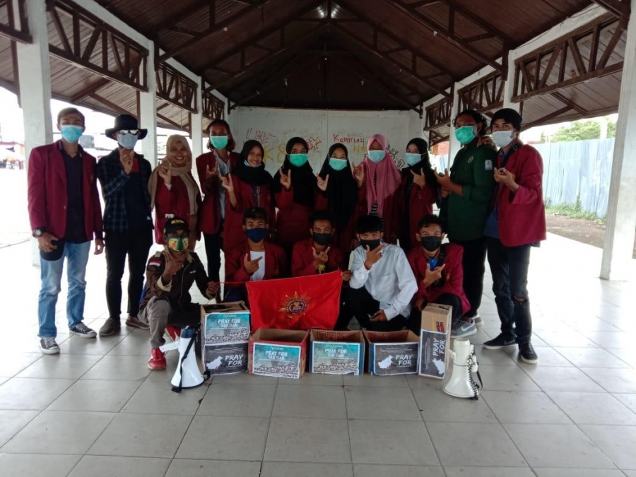 Peduli Korban Bencana, Mahasiswa FISHUM UNIMUDA Adakan Penggalangan Dana