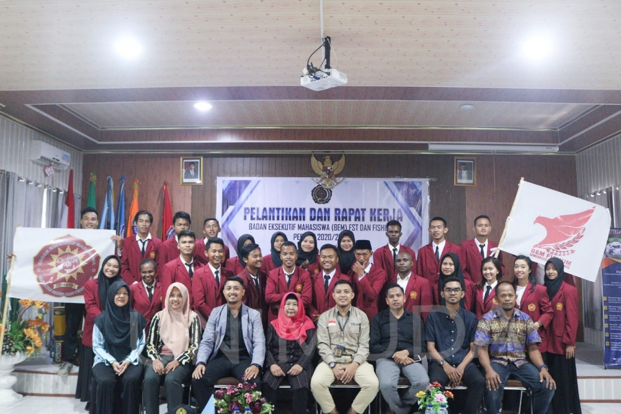 PELANTIKAN DAN RAPAT KERJA BADAN EKSEKUTIF MAHASISWA FISHUM-FST PERIODE 2020/2021