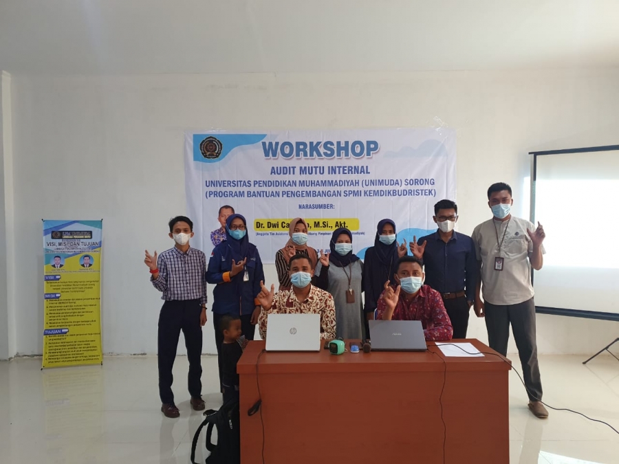 WORKSHOP AUDIT MUTU INTERNAL - Beberapa Prodi yang dinaungi Fakultas Ilmu Sosial dan Humaniora (FISHUM) UNIMUDA Sorong “Program Bantuan Pengembangan SPMI KEMENDIKBUDRISTEK”